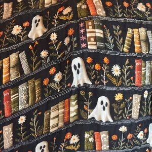 Dillon Skye & co bookish ghouls muslin blanket
